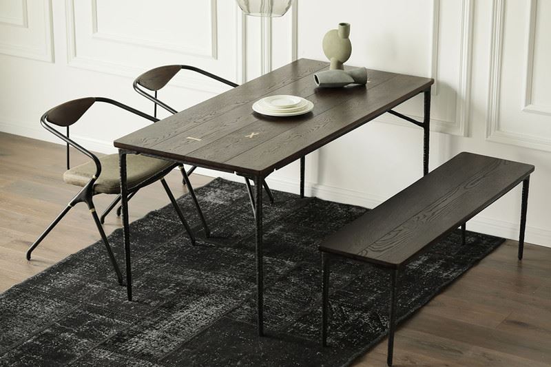 Black Oak Kitchen Table. Black Oak Kitchen Table.
